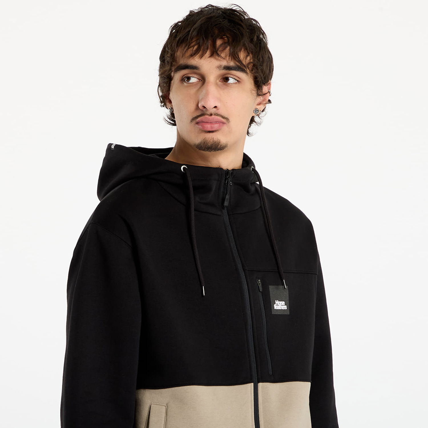 Sweatshirt Horsefeathers Vick Full-Zip Two-Tone Hoodie Flerfärgad | SM1321L, 1