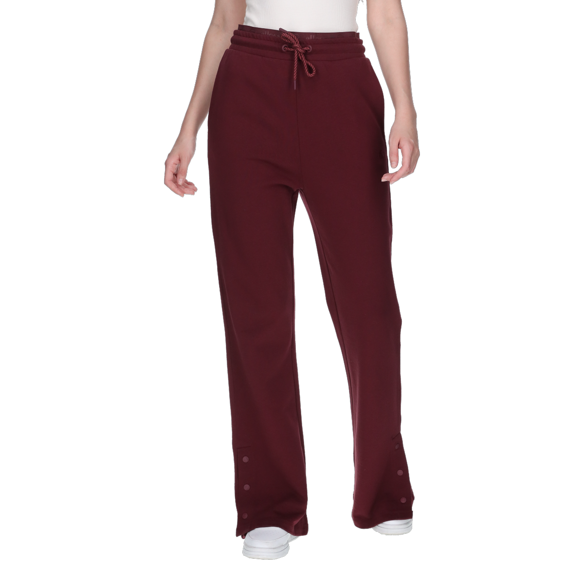 Träningsbyxor Ellesse Sweatpants with Side Snap Buttons and Drawstring Waist Bourgogne | ELA253F112-56, 0