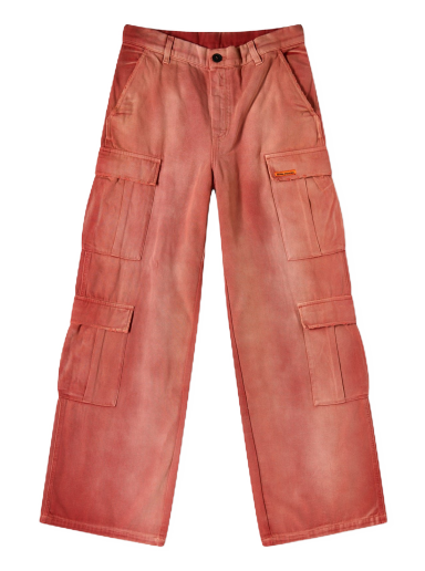 Cargo byxor HERON PRESTON Distressed Canvas Cargo Röd | HWCF008F23FAB0022500