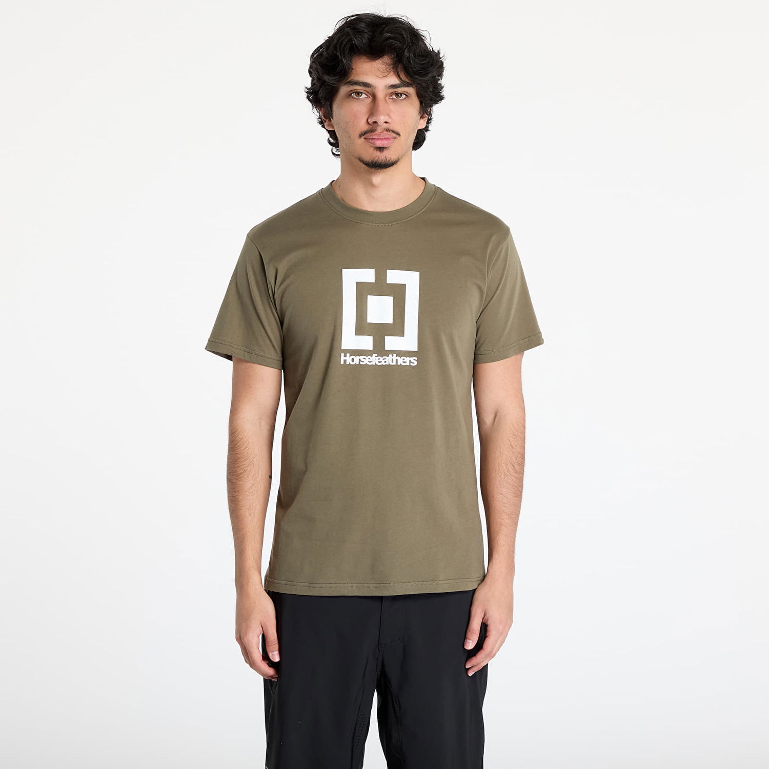 T-shirt Horsefeathers Horsefeathers Base Tee Grön | SM1345K, 0