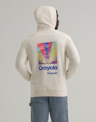Sweatshirt Lee Lee x Crayola Limited Edition Color Burst Graphic Hoodie XXL Vit | 112375438, 1