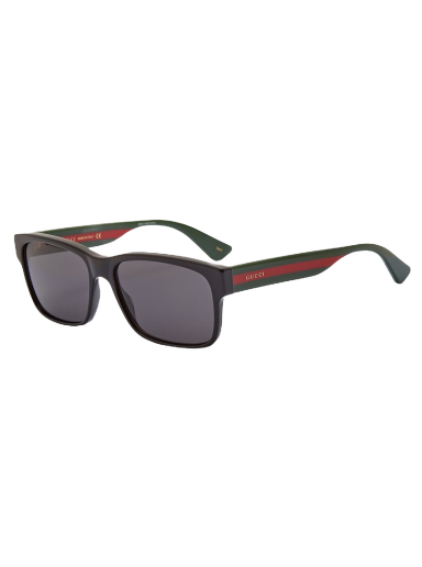 Solglasögon Gucci Sylvie Striped Sunglasses Svart | GG0340S-006