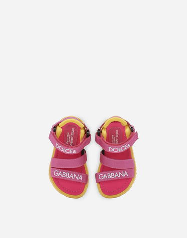 Sneakers och skor Dolce & Gabbana Dolce & Gabbana Gros-grain Sandals For First Steps (19-26) Flerfärgad | DL0076AB0288K200, 3