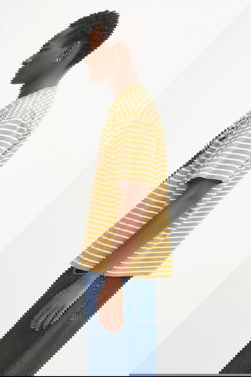 T-shirt Human Made Human Made Knitted T-Shirt Gul | HM29CS031, 1