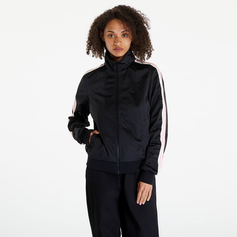 Sweatshirt Urban Classics Ladies Retro Track Jacket Black Svart | TB6189-00007