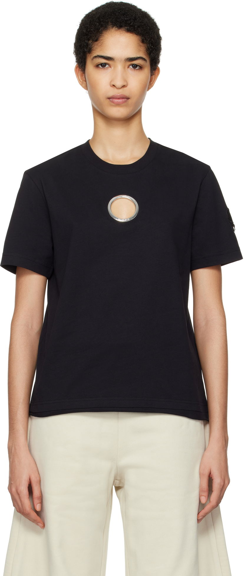 T-shirt Moncler Moncler Genius x Willow Smith Grommet T-Shirt Svart | J209T 8C00006 - 89AHD