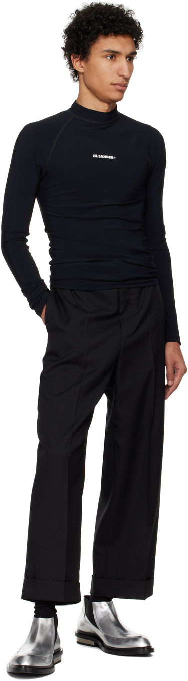 T-shirt Jil Sander Jil Sander+ Surf Long Sleeve T-Shirt Svart | J47NH0012_J20032, 3