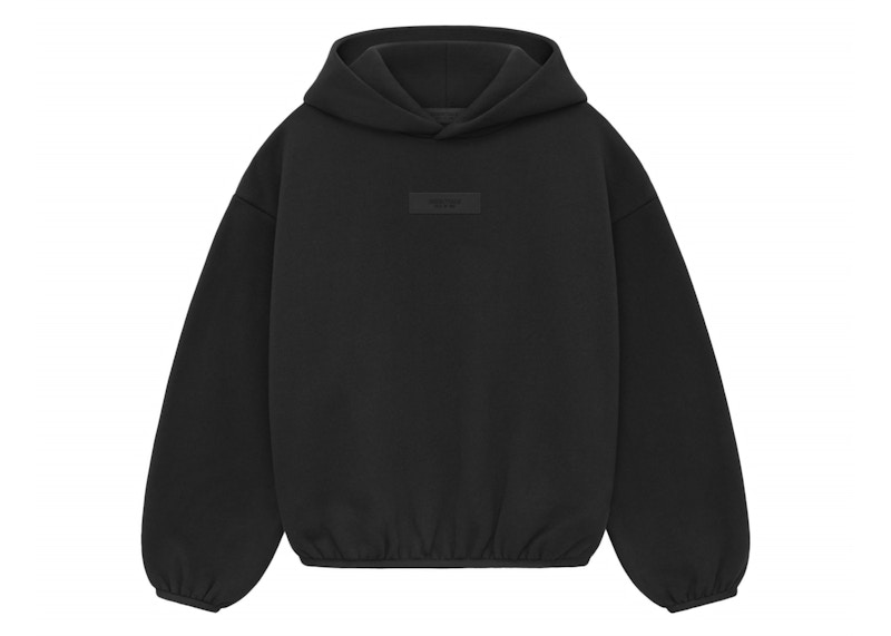 Sweatshirt Fear of God Essentials Core Collection Kids Hoodie Svart | 785SU242040K