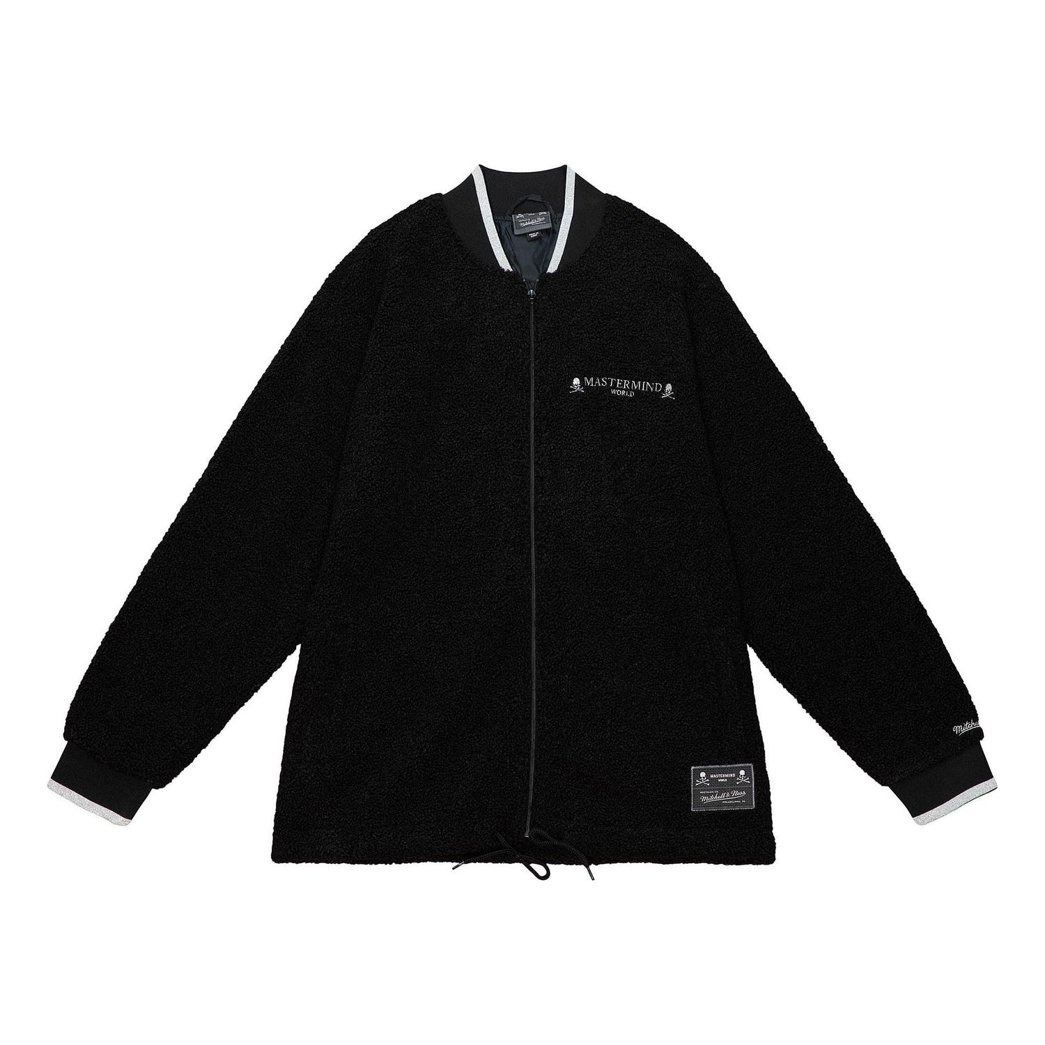Bomberjacka Mitchell & Ness Mitchell & Ness x Mastermind Sherpa Jacket Svart | OJBF5238-CLBYYPPPBLCK, 0