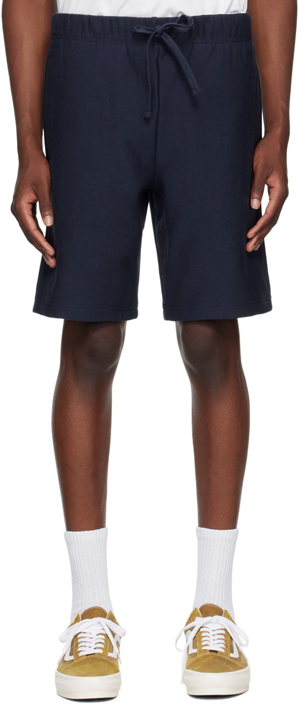 Shorts Carhartt WIP Script Sweat Shorts Mörkblå | I031685