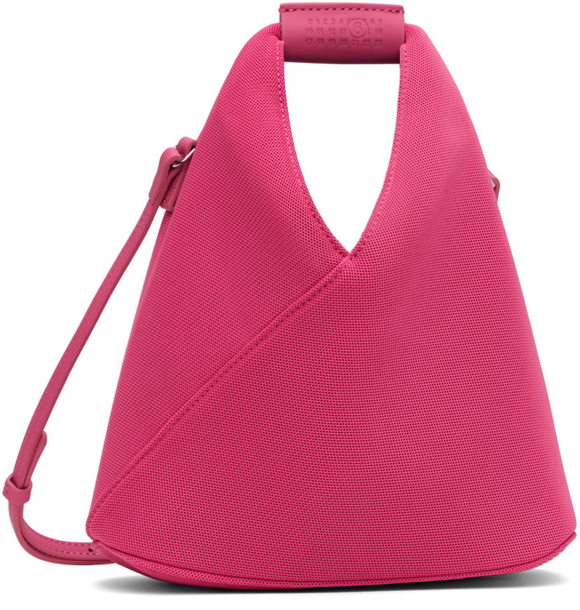 Axelväska Maison Margiela Mesh Crossbody Bag Rosa | SB6WD0026 P6414