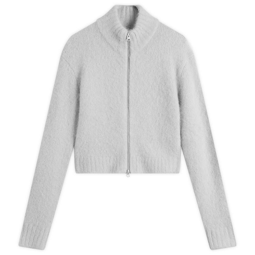 Sweater Samsoe Samsoe Sajeanne Cropped Fuzzy Cardigan Grå | F24400072-CLR000657