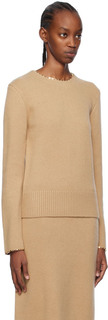 Sweater TOTEME TOTEME Chain-Edge Sweater Grå | 241-WRT1015-YA0004, 4