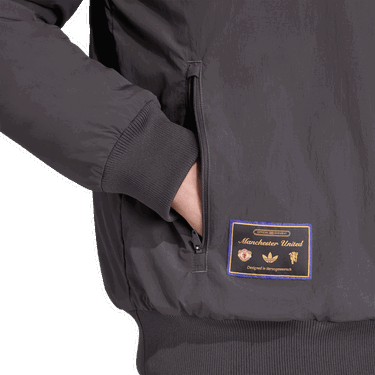 Bomberjacka adidas Performance Manchester United Terrace Icons Bomber Jacket Grå | JN2831, 2