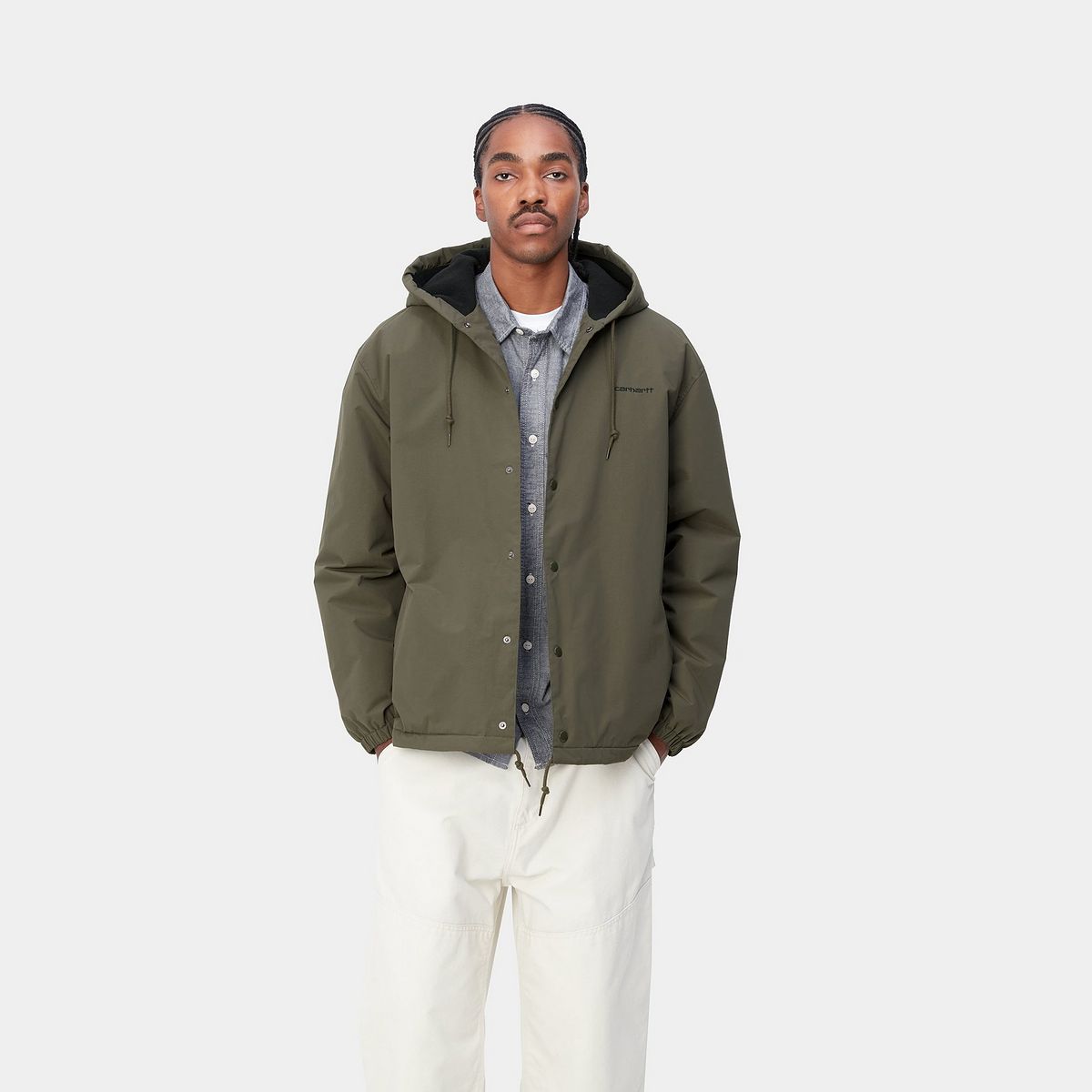 Jacka Carhartt WIP Hooded Coach Jacket Grön | I032247_00P_XX, 1