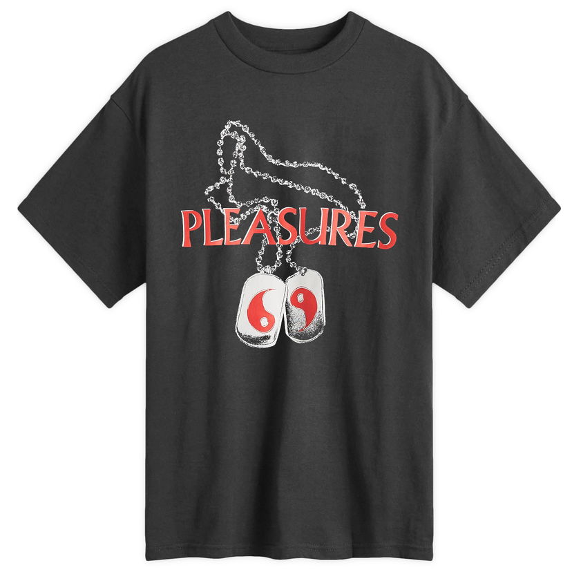 T-shirt Pleasures Dog Tags Graphic T-Shirt Svart | P24W049-BLACK