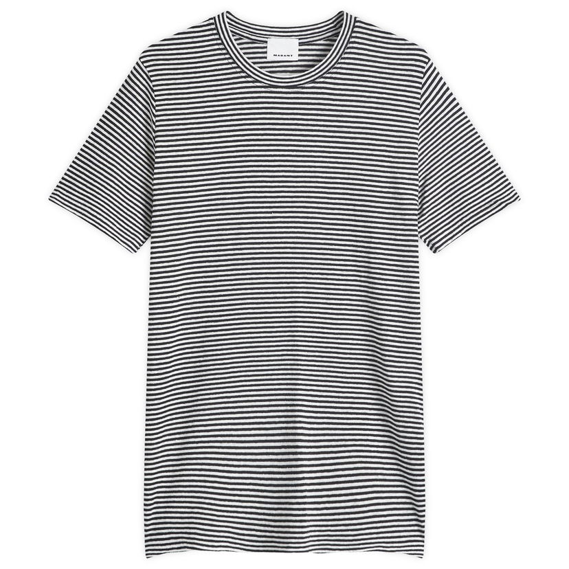 T-shirt ISABEL MARANT Striped T-Shirt Ecru Vit | 25PTS0063HA-C1N10H-23EC