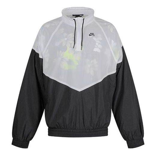 Vindjacka Nike SB SB Splicing Half Zipper Jacket Svart | CI7106-010