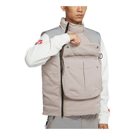 Väst Nike Sportswear Tech Pack Colorblock Warm Vest Beige | DD6637-087