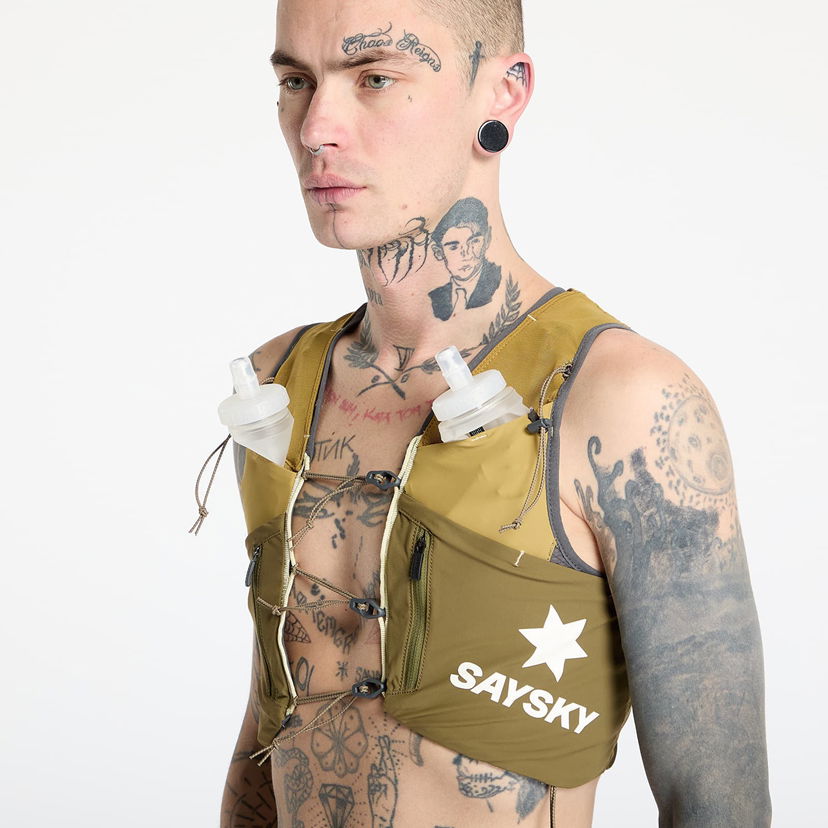 Väst Saysky SAYSKY Flow 12L Running Vest Grön | MUAVE201C310