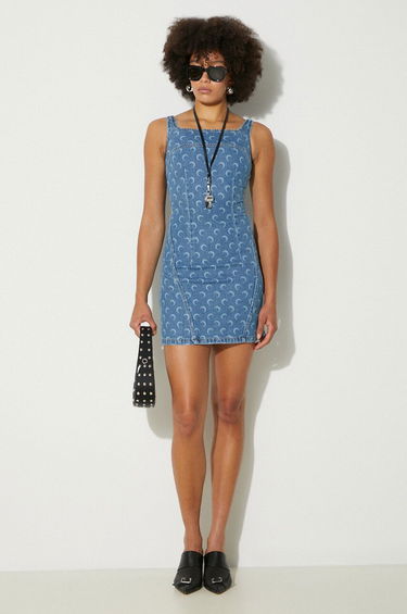 Klä Marine Serre Denim Mini Dress Blå | WDR056A, 1