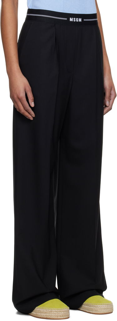 Byxor MSGM MSGM Pleated Trousers Svart | 3841MDP14 257127, 1