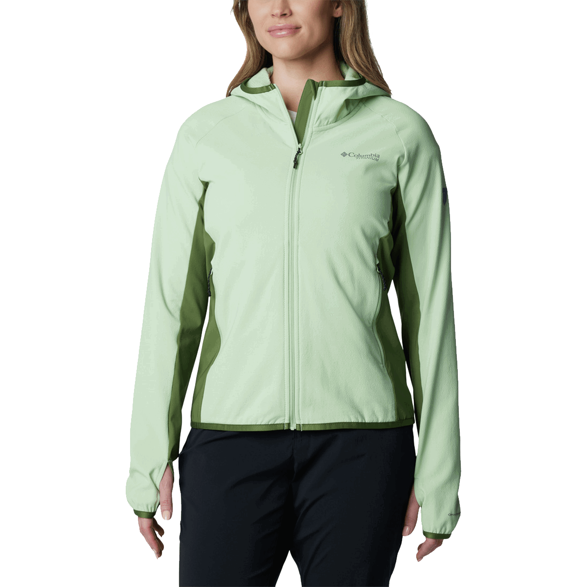 Sweatshirt Columbia Spectre Ridge Full Zip Hooded Tech Fleece Jacket Grön | 2077462349, 0