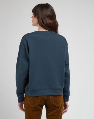 Sweatshirt Lee Sweatshirt "Charcoal" Svart | 112341532:XXL, 1