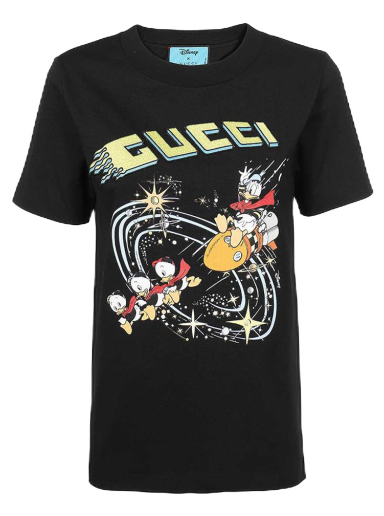 T-shirt Gucci Disney Donald Duck x Rocket T-Shirt Svart | 644671 XJDBD 1043