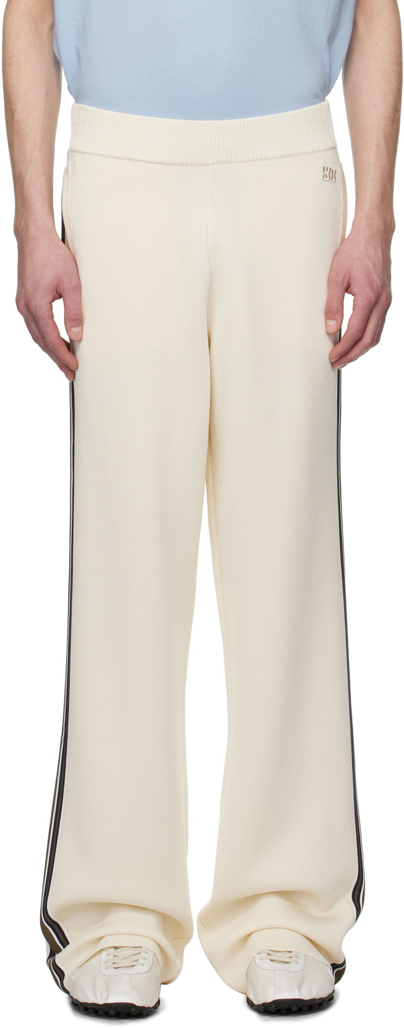 Träningsbyxor Wales Bonner Wales Bonner Tide Track Pants Beige | US25KN35-KN05-100 BRIGHT RAYON
