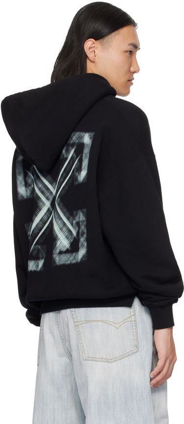 Sweatshirt Off-White Designer Vibe Arrow Hoodie Svart | OMBB085S25FLE00L1041, 2