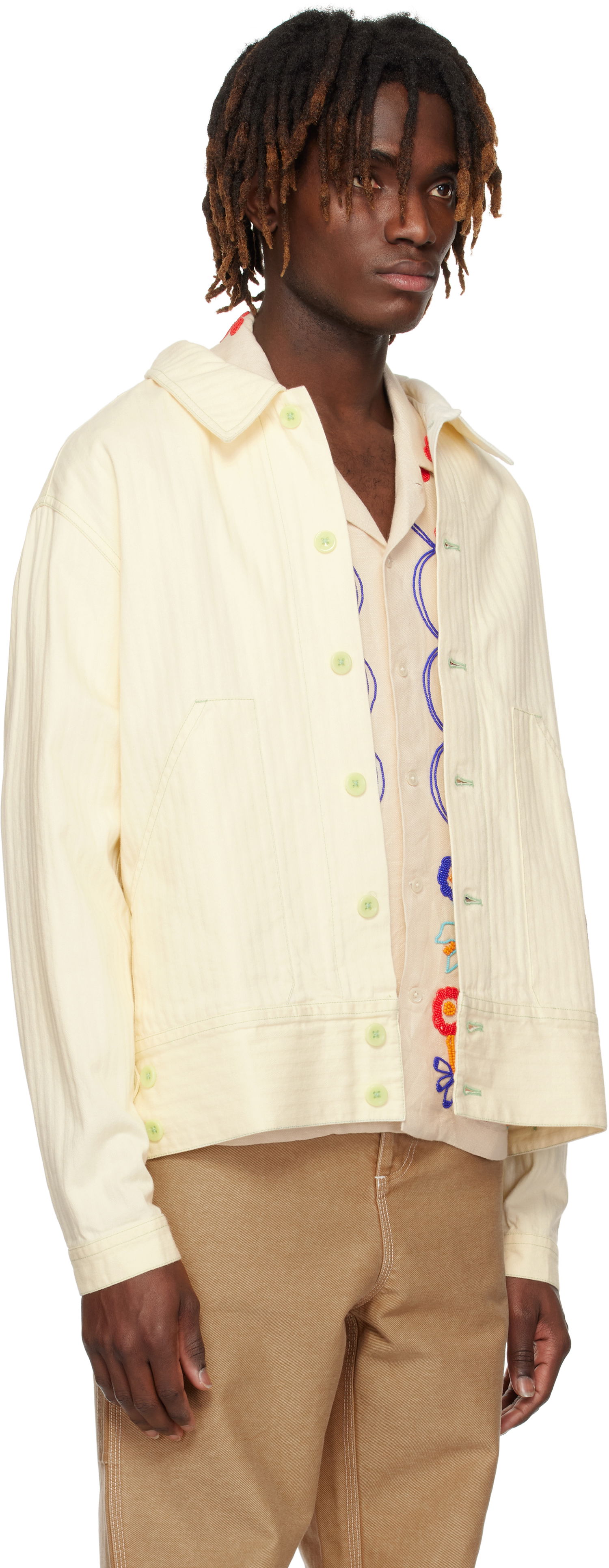 Jacka Bode Bode Greenskeeper Knolly Brook Jacket Gul | MRS25JA006, 1