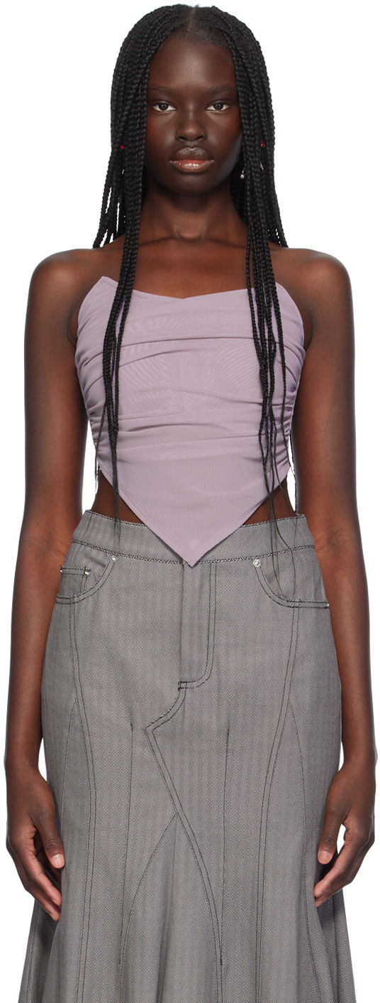 Kjol Miaou Miaou Poppy Ruched Corset Top Grå | 7084PM3SMO