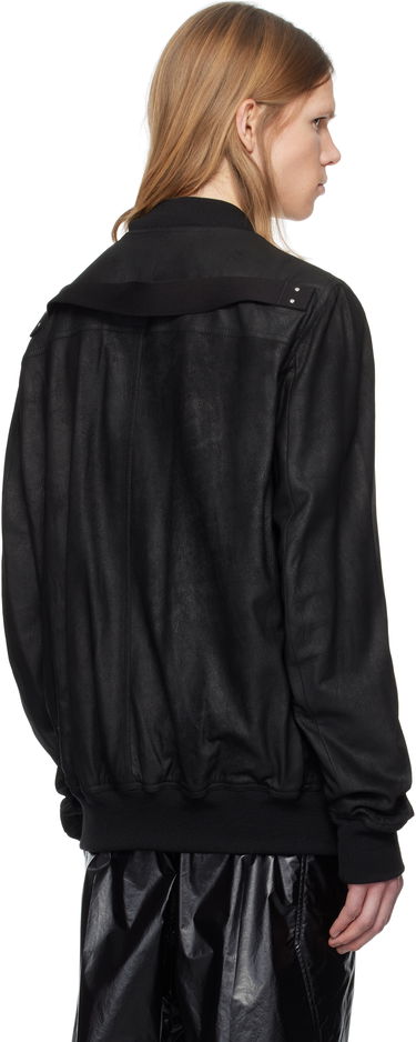 Bomberjacka Rick Owens Rick Owens Hollywood Classic Flight Leather Jacket Svart | RU01E5778 LBA, 2