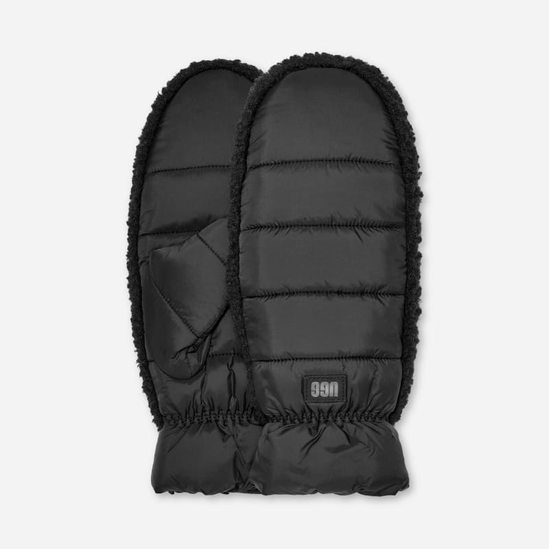 Handskar UGG Fluff Mittens Svart | 101019-BLK