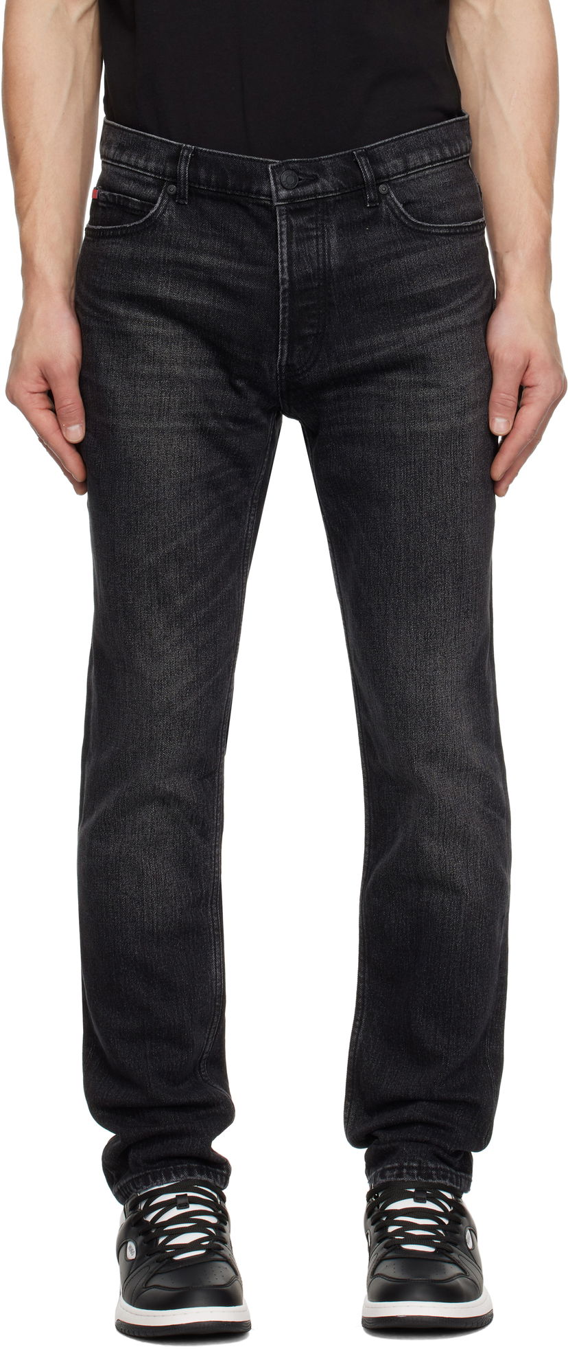 Jeans BOSS Hugo Tapered Jeans Svart | 50530632