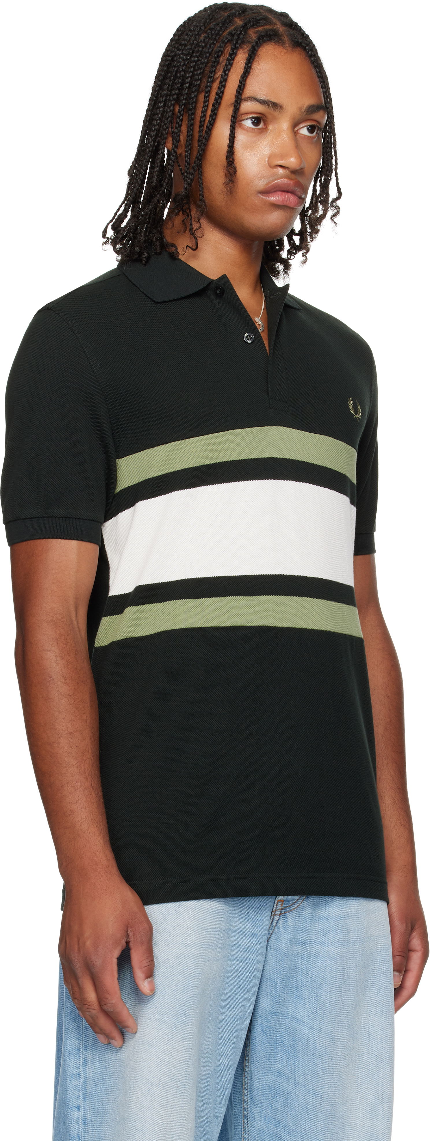 Polotröja Fred Perry Fred Perry Panelled Polo Svart | M9903, 1