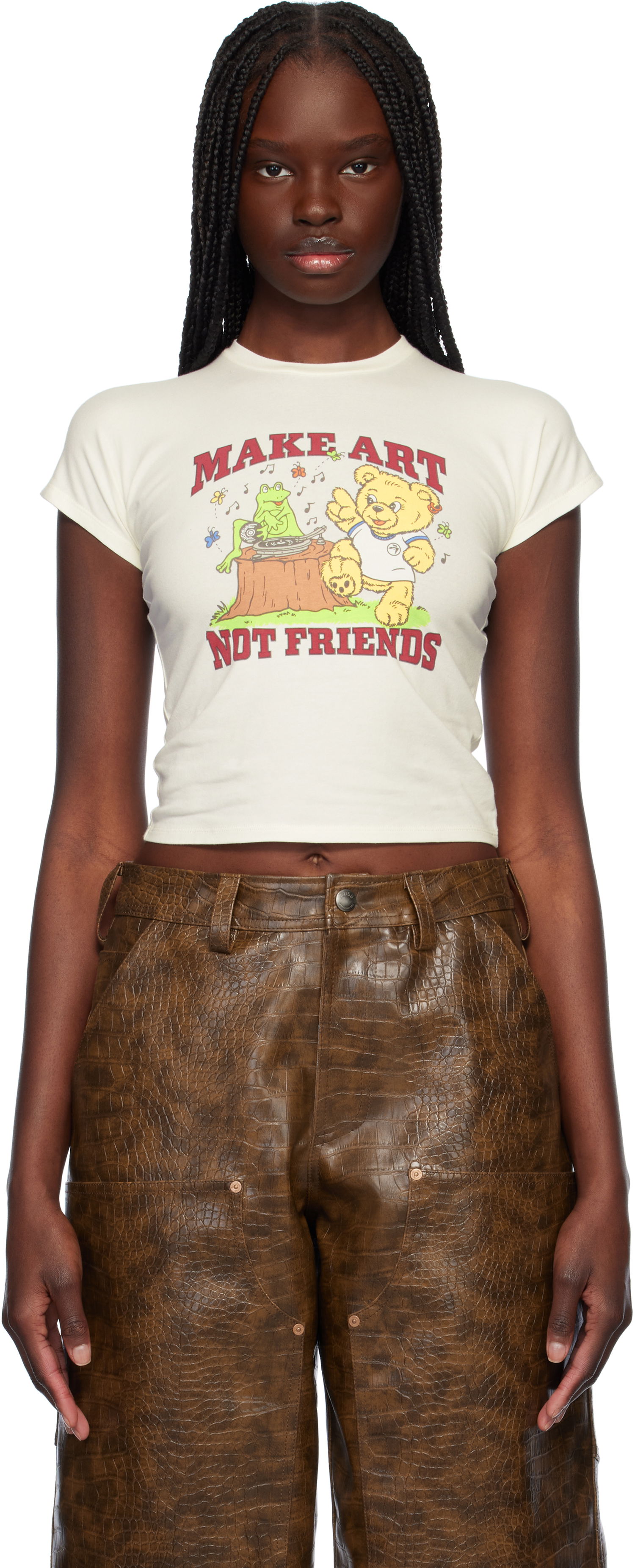 Crop top Ambush AMBUSH 'Make Art' Baby Tee Vit | 12115397, 0