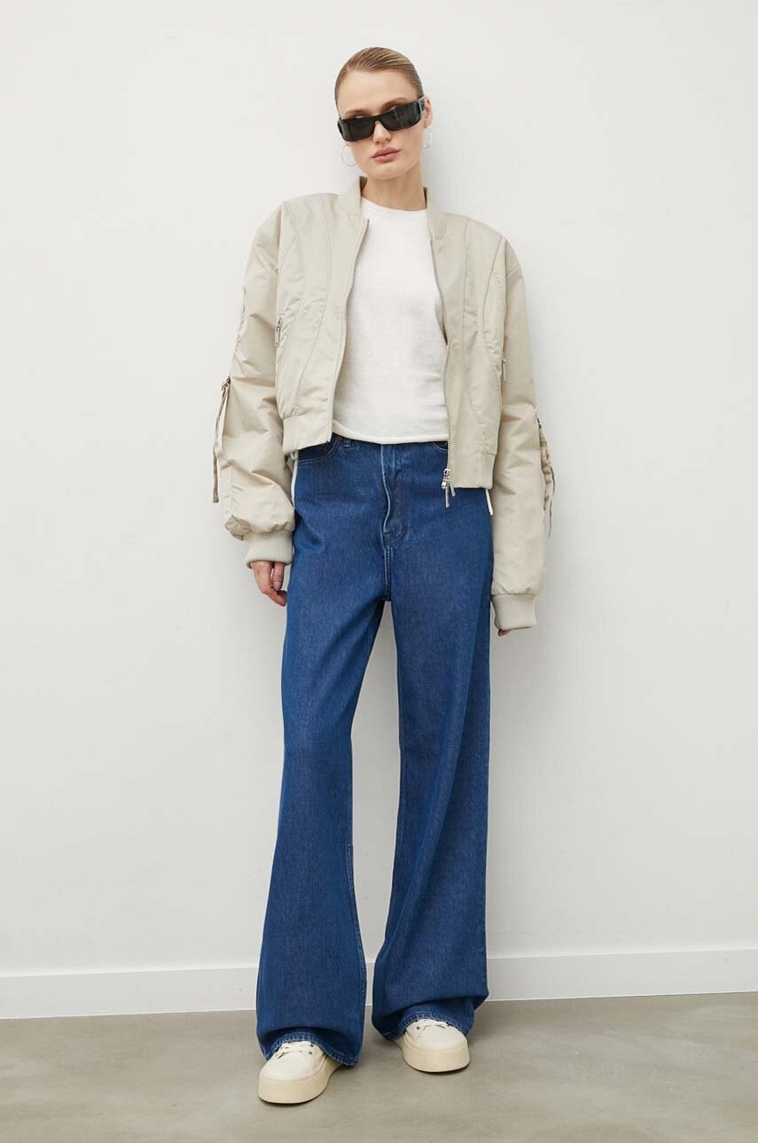 Jeans Samsoe Samsoe REBECCA Wide Leg Jeans Blå | F22200166, 1