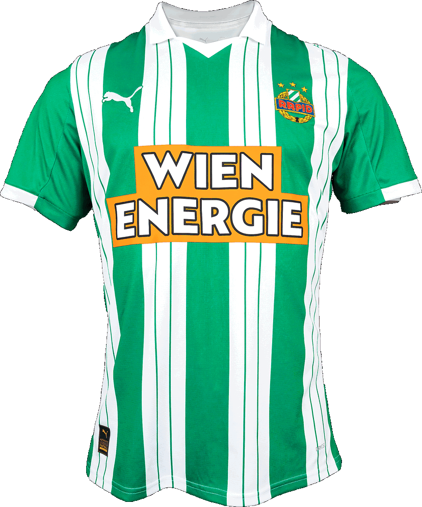 Jersey Puma SK Rapid Wien Home Jersey 2025/26 by Puma Grön | 6skr785211-01