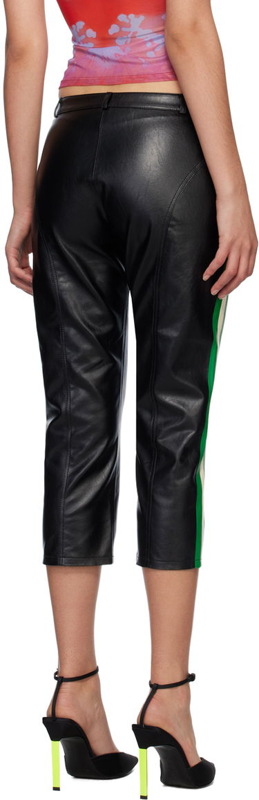 Byxor Miaou Miaou Capri Faux-Leather Trousers Svart | 1035VLBLK, 2