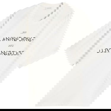 T-shirt Anine Bing Rudy T-Shirt Vit | A-08-11037-IVY1, 0