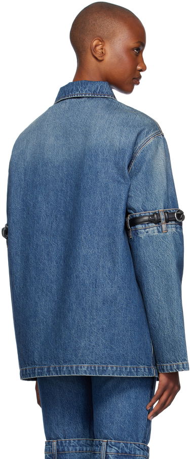 Jacka Coperni Denim Jacket With Open Elbows Blå | COPCH42252, 2