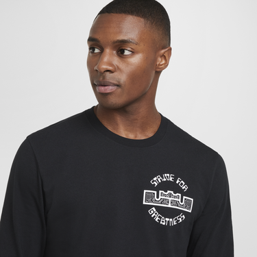 T-shirt Nike Max90 LeBron Long Sleeve T-Shirt Svart | HF6191-010, 1