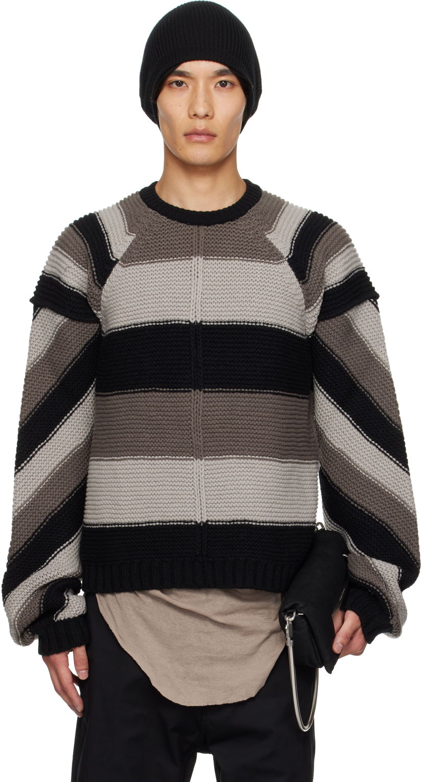Sweater Rick Owens Rick Owens Concordians Pitti Striped Sweater Flerfärgad | RU02E1682 KWV