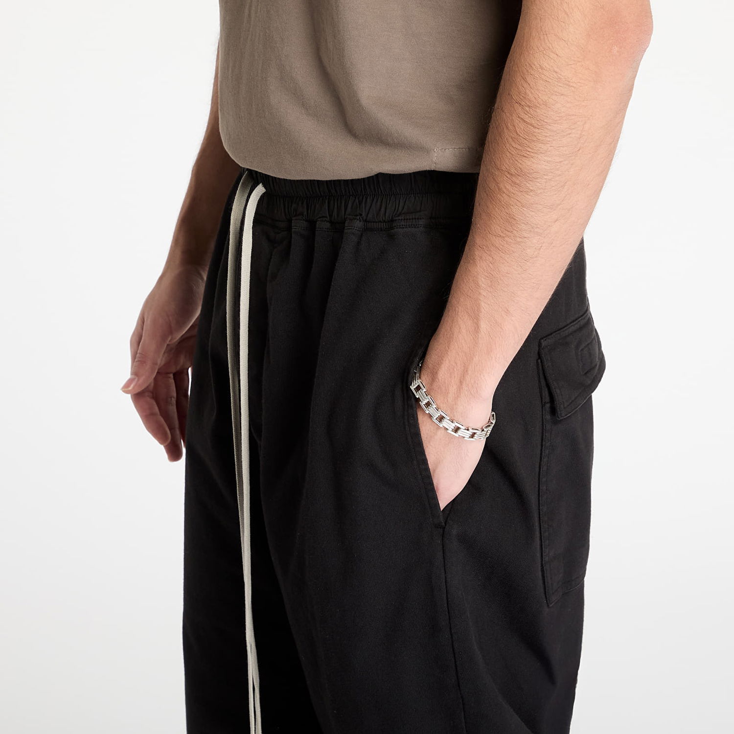 Shorts Rick Owens Rick Owens DRKSHDW Drawstring Pods Shorts Svart | DU01E3380 RIGP 09, 1