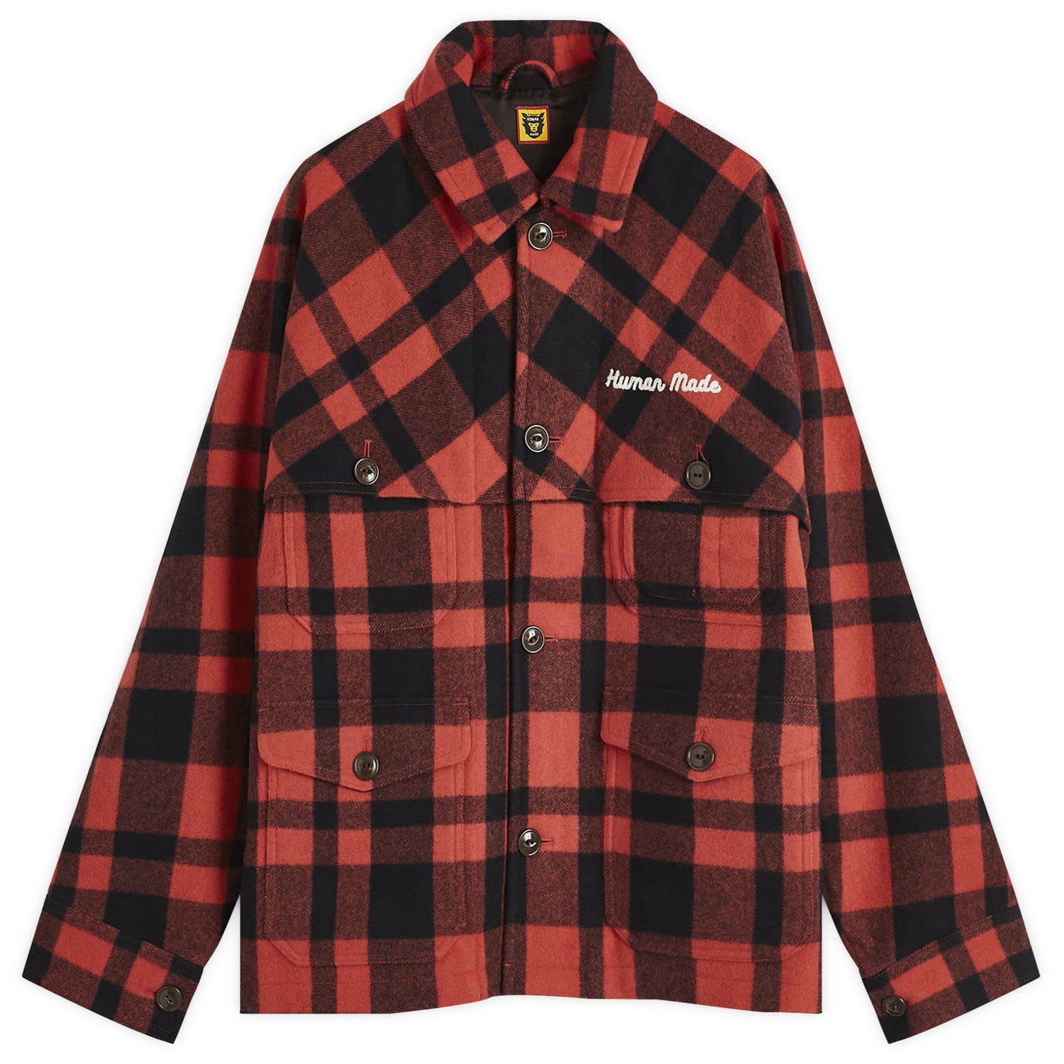 Skjorta Human Made Hunting Wool Jacket Röd | HM28JK031-RD, 0