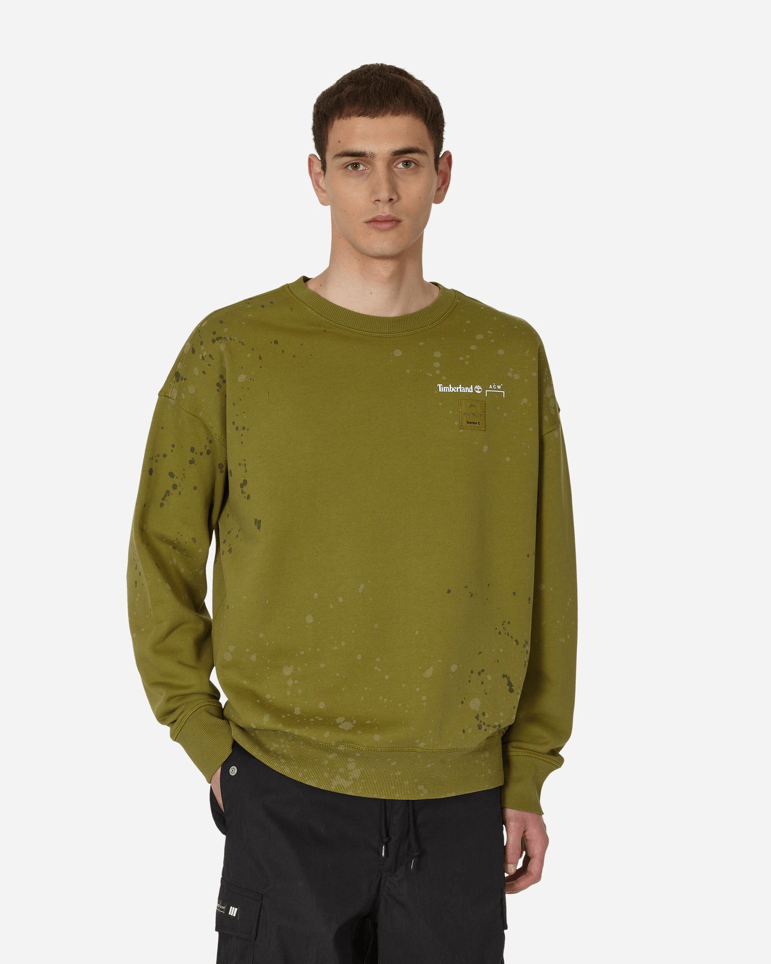 Sweatshirt Timberland A-COLD-WALL* Future73 Crewneck Sweatshirt Avocado Grön | TB0A6PGWDY41 TBDY4, 1