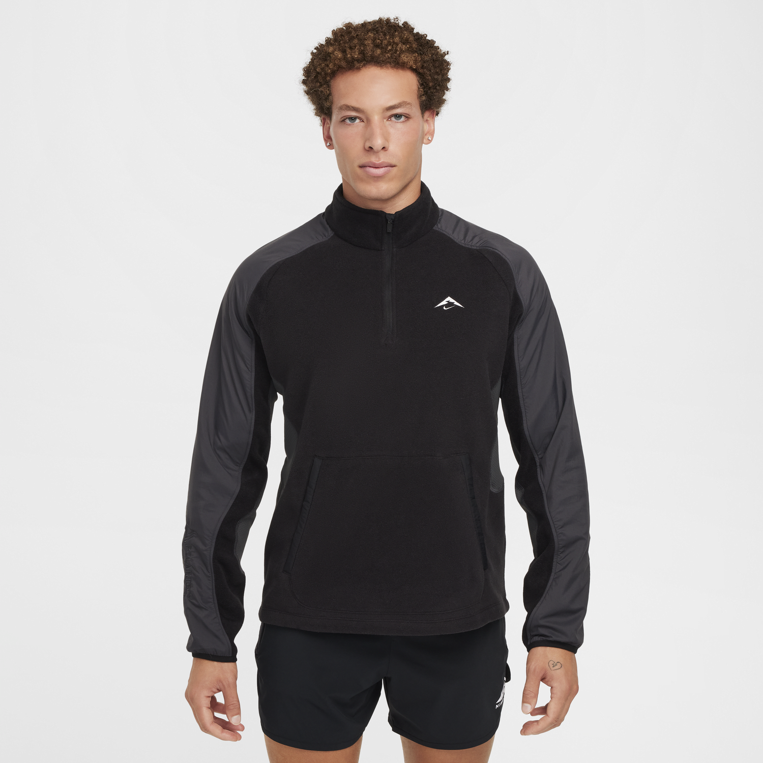 Sweatshirt Nike Trail Running Fleece Pullover Svart | FV9962-010, 1
