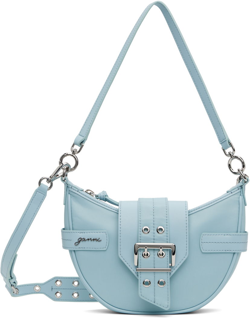 Axelväska GANNI GANNI Bucky Small Crossbody Bag Blå | A6463